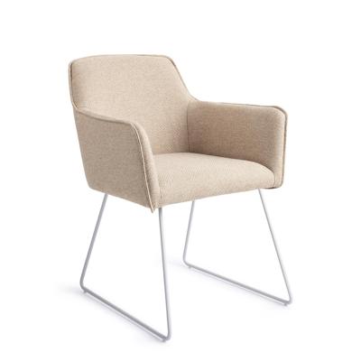 Jesper Home Hofu eetkamerstoel Wild Walnut slide white