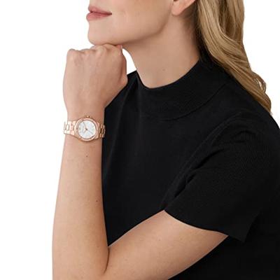Michael Kors MK7279 Horloge Lennox staal rosekleurig-wit 33 mm Michael Kors MK7279 Horloge Lennox staal rosekleurig-wit 33 mm