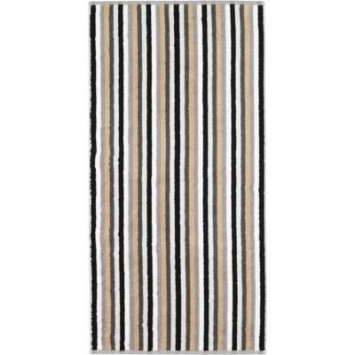 Cawö Cawo Shades Streifen Gastendoekje 30x50 stein
