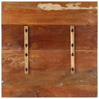 Tafelblad vierkant 25-27 mm 80x80 cm massief gerecycled hout - thumbnail