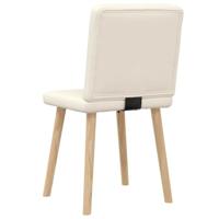 Eetkamerstoelen 2 st linnen - thumbnail