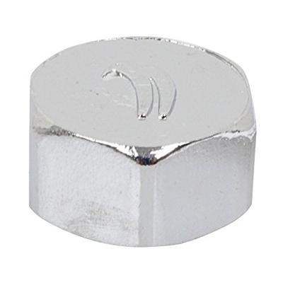 Kirchhoff Messing eindkappen, chroom, 1/2"IT - 989432155