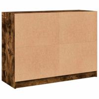 Dressoir 102x37x75,5 cm bewerkt hout gerookt eikenkleurig - thumbnail