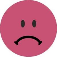 Avery rating dots, diameter 19 mm, rol met 250 stuks, smiley, rood - thumbnail