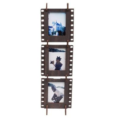 JollyLook 3 "Mini"-fotolijsten, Bruin gekleurd