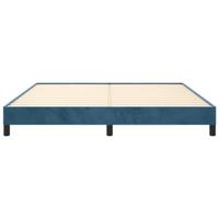 Bedframe fluweel donkerblauw 180x200 cm - thumbnail
