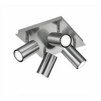 Trio Moderne plafondspotSeries 8024 4-lichts nikkel mat - 802430407 - thumbnail