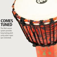 Meinl PADJ1 Rope Tuned Travel Series Pharaoh's Script 8 inch djembe - thumbnail