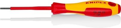 Knipex VDE VDE Platte schroevendraaier Kopbreedte: 2.5 mm Koplengte: 75 mm DIN EN 60900 Knipex VDE VDE Platte schroevendraaier Kopbreedte: 2.5 mm Koplengte: 75 mm DIN EN 60900
