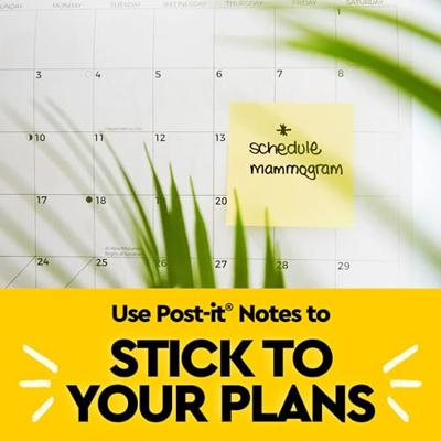 Post-it Notes, ft 101 x 101 mm, geel, gelijnd, blok van 300 vel