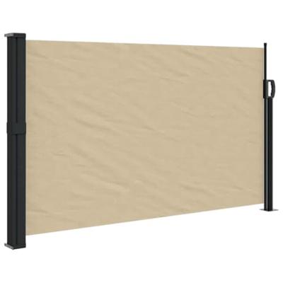 Windscherm uittrekbaar 120x600 cm beige