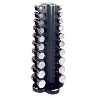 Dumbell toren + Chrome dumbells 1 t/m 10 kg - thumbnail