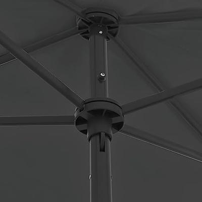 VidaXL Strandparasol 180x120 cm antracietkleurig - thumbnail