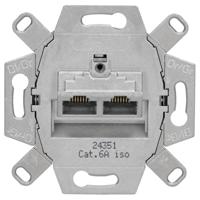 Jung UAE8-8UPOK6 UAE-, IAE-, ISDN-contactdoos Inzetstuk LS 990, AS 500, CD 500, LS design, LS plus, FD design, A 500, A plus, A creation, CD plus, SL 500 Grijs - thumbnail