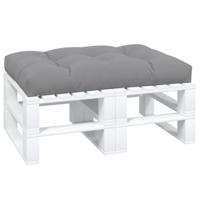 Palletkussen 120x80x12 cm stof grijs - thumbnail