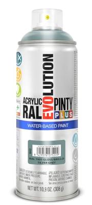 Sprayverf Pintyplus Evolution RAL 7001 400 ml Waterbasis Silver Grey