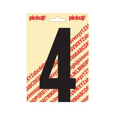 Plakcijfer Nobel 150mm zwart 4 Pickup - Pickup
