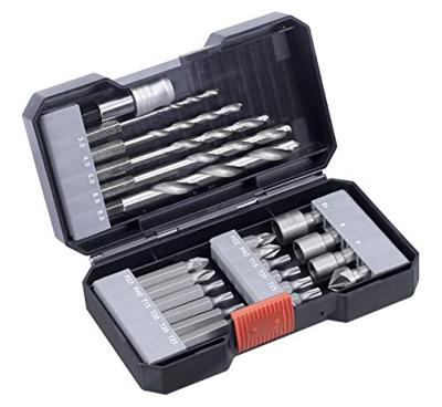 kwb 108805 Boor- en bitassortiment 22-delig Metaal 3 mm, 4 mm, 5 mm, 6 mm, 8 mm