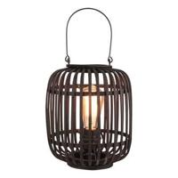 Freelight Tafellamp Treccia Rotan H 26 cm zwart - thumbnail