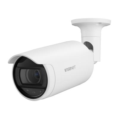 Hanwha Techwin 9ANO-L7082R 4 megapixel netwerkcamera, 98,43 inch infrarood nachtzicht, gangweergave (90⁰/270⁰), LDC-ondersteuning, IP66, gemotoriseerde varifocale