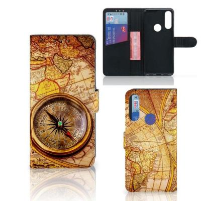 Alcatel 1S 2020 | Flip Cover | Kompas | Portemonnee hoesje