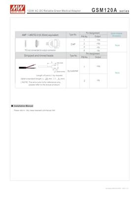MEAN WELL GSM120A48-R7B Tafelnetvoeding, vaste spanning 48 V/DC 2.5 A 120 W MEAN WELL GSM120A48-R7B Tafelnetvoeding, vaste spanning 48 V/DC 2.5 A 120 W