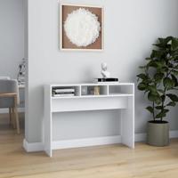 Wandtafel 105x30x80 cm spaanplaat wit - thumbnail