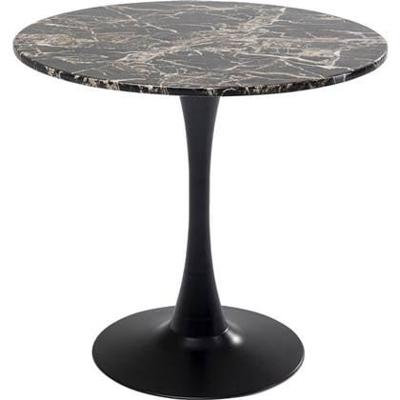 Kare Eettafel Schickeria Marble Black Ø80cm