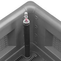 Plantenbak verhoogd met bewateringssysteem 100x43x33 cm grijs - thumbnail