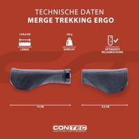 CONTEC handvatten "merge trekking ergo" ct grips merge trekking ergo,96/140mm,black - thumbnail