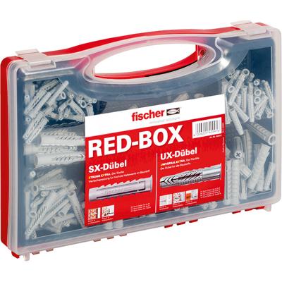 Fischer pluggenbox SX/UX rood nylon 1 set Fischer pluggenbox SX/UX rood nylon 1 set