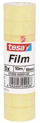 Plakband tesafilm standaard 10mx19mm tr 8 rol Plakband tesafilm standaard 10mx19mm tr 8 rol