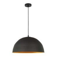 Homestyle Pro mk101-gb industriële hanglamp 42x22 cm zwart/goud/metaal - thumbnail