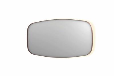 INK SP30 spiegel - 160x4x80cm contour in stalen kader incl indir LED - verwarming - color changing - dimbaar en schakelaar - geborsteld koper 8409784
