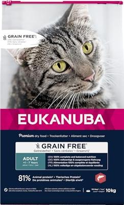 Eukanuba Adult met zalm graanvrij kattenvoer 2 x 10 kg