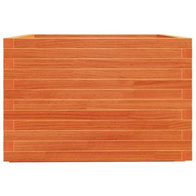 VidaXL Plantenbak 70x70x49,5 cm massief grenenhout wasbruin VidaXL Plantenbak 70x70x49,5 cm massief grenenhout wasbruin