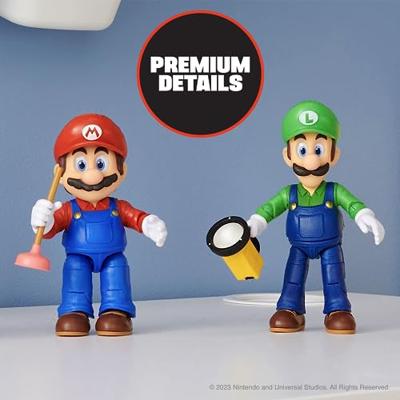 Nintendo Super Mario Movie figuur Luigi - 13 cm