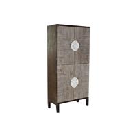 Kast DKD Home Decor MB-179372 Donkerbruin Lichtbruin Spar Hout MDF 86 x 41 x 181 cm - thumbnail