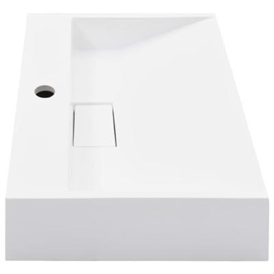 VidaXL Wastafel 50x38x13 cm mineraal gegoten/marmer gegoten wit