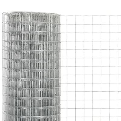 VidaXL Kippengaas 25x0,5 m gegalvaniseerd staal zilverkleurig VidaXL Kippengaas 25x0,5 m gegalvaniseerd staal zilverkleurig