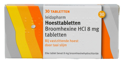 Leidapharm Broomhexine HCI 8 mg Hoesttabletten Leidapharm Broomhexine HCI 8 mg Hoesttabletten