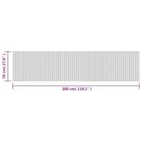 Vloerkleed rechthoekig 70x300 cm bamboe grijs - thumbnail