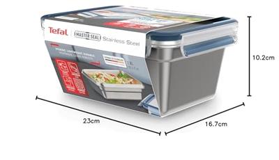 Tefal N1150610 MasterSeal Vershoudbakje 2L RVS/Blauw Tefal N1150610 MasterSeal Vershoudbakje 2L RVS/Blauw