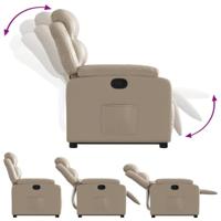 Sta-op-stoel kunstleer cappuccinokleurig - thumbnail