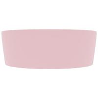 Wastafel met overloop 36x13 cm keramiek matroze - thumbnail