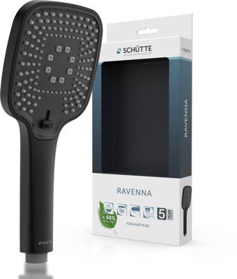 Schutte RAVENNA handdouche | Mat Zwart - 60807 Schutte RAVENNA handdouche | Mat Zwart - 60807