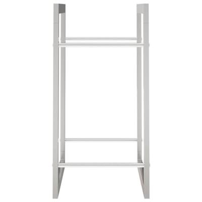 VidaXL Haardhoutrek 50x28x56 cm roestvrij staal VidaXL Haardhoutrek 50x28x56 cm roestvrij staal