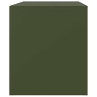 Tv-meubel 67x39x44 cm staal olijfgroen - thumbnail