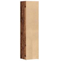 Boekenkast 36x30x114 cm bewerkt hout oud houtkleurig - thumbnail
