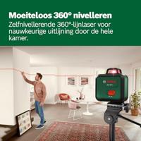 BOSCH PLL 360-1 lijnlaser - Inclusief TT120 statief, beschermhoes, gebruikershandleiding en batterijen - thumbnail